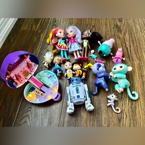 Mixed Kids Toy Bundle lot Assorted Dolls peppa pig sunny day polly pocket sloth